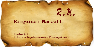 Ringeisen Marcell névjegykártya